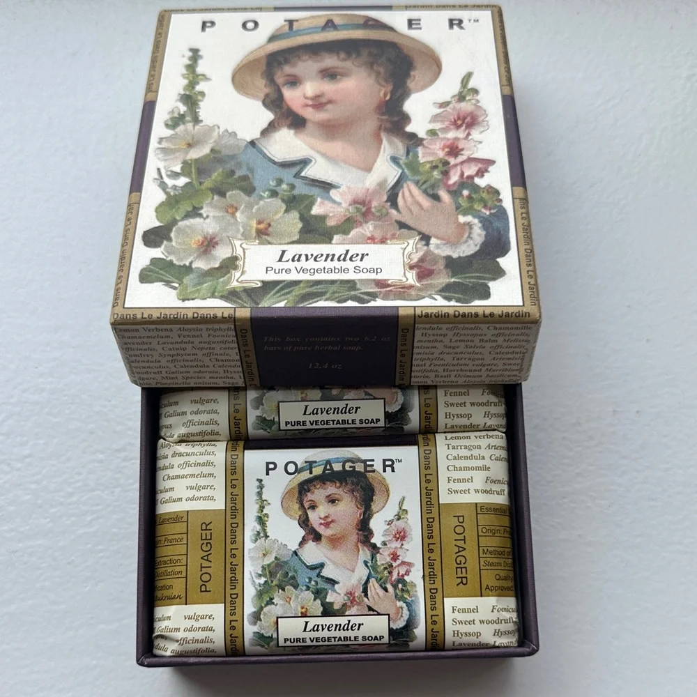 2 Lavender Pure Vegetable Soaps